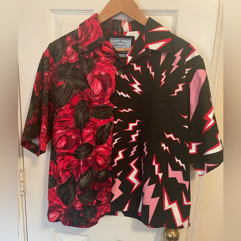 Prada Double Match Bowling Shirt